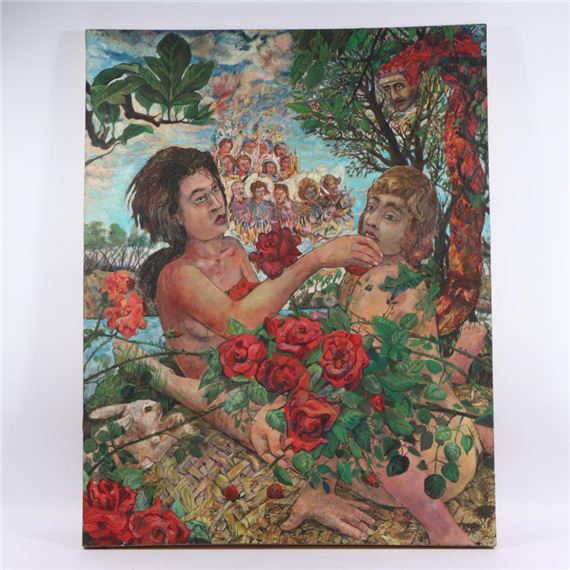 Julian Gammons | Adam and Eve Garden of Eden allegorical painting ...