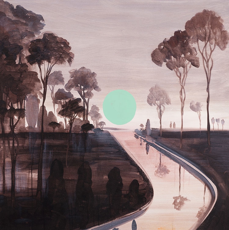 Wanda Koop | Dutch Landscape (Green Dot (1997) | MutualArt