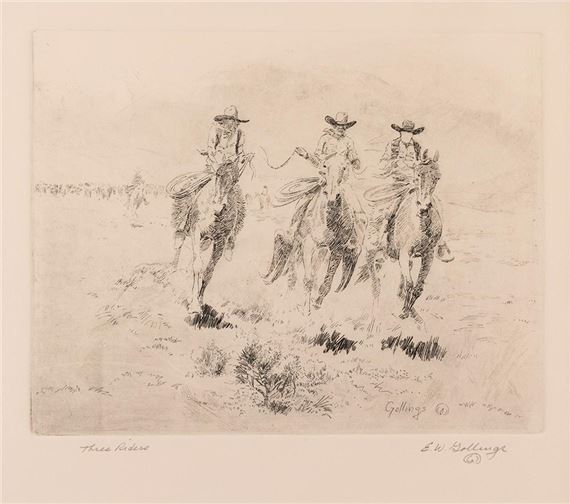 Elling William Gollings | Three Riders | MutualArt