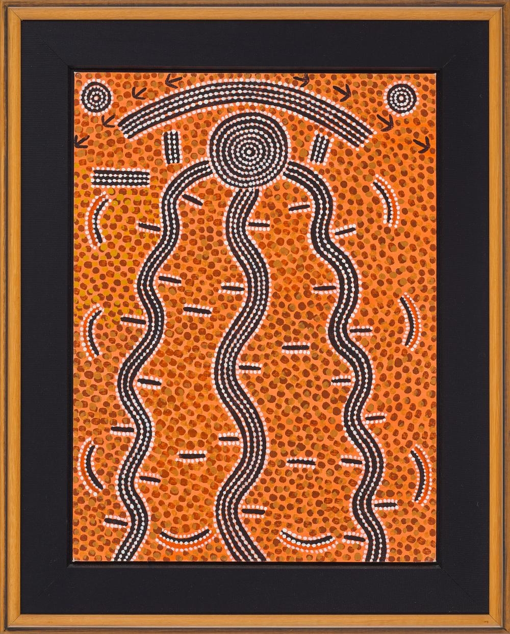 Dinny Nolan Tjampitjinpa | Water story (1972 - 1974) | MutualArt