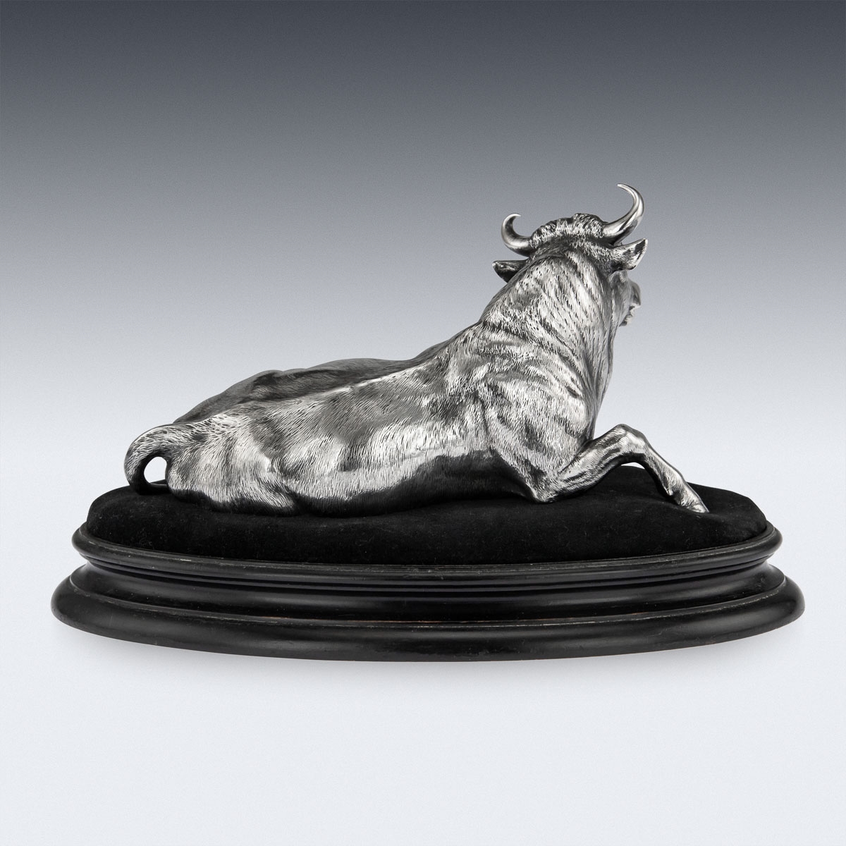 Pierre Louis Rouillard | A 19TH CENTURY SILVER MODEL OF A BULL (1860 ...