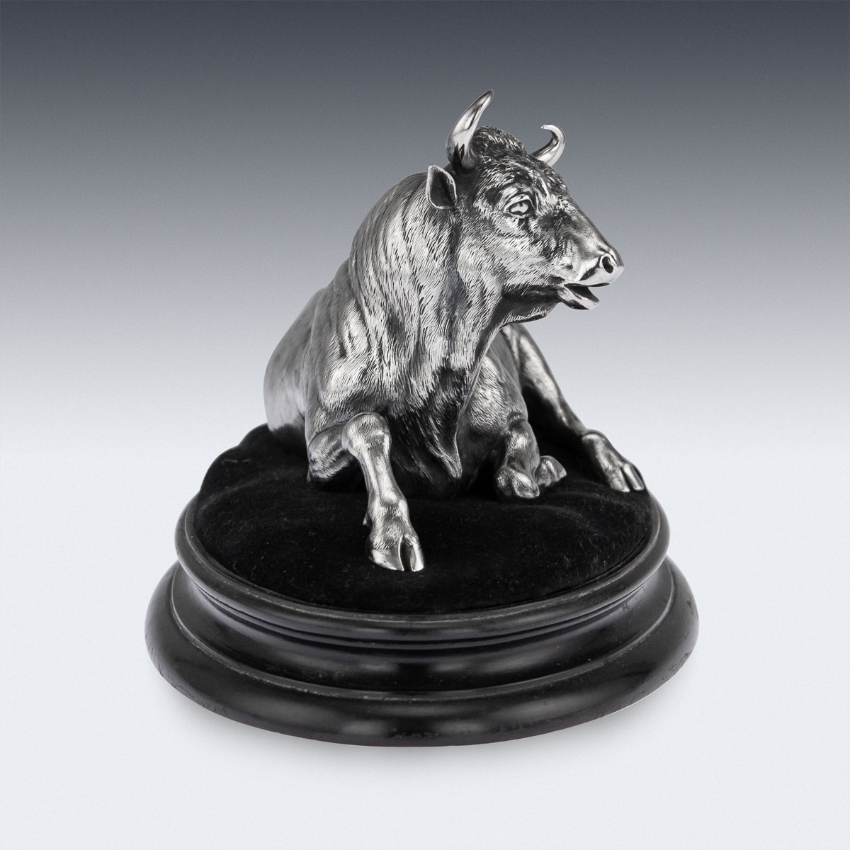 Pierre Louis Rouillard | A 19TH CENTURY SILVER MODEL OF A BULL (1860 ...