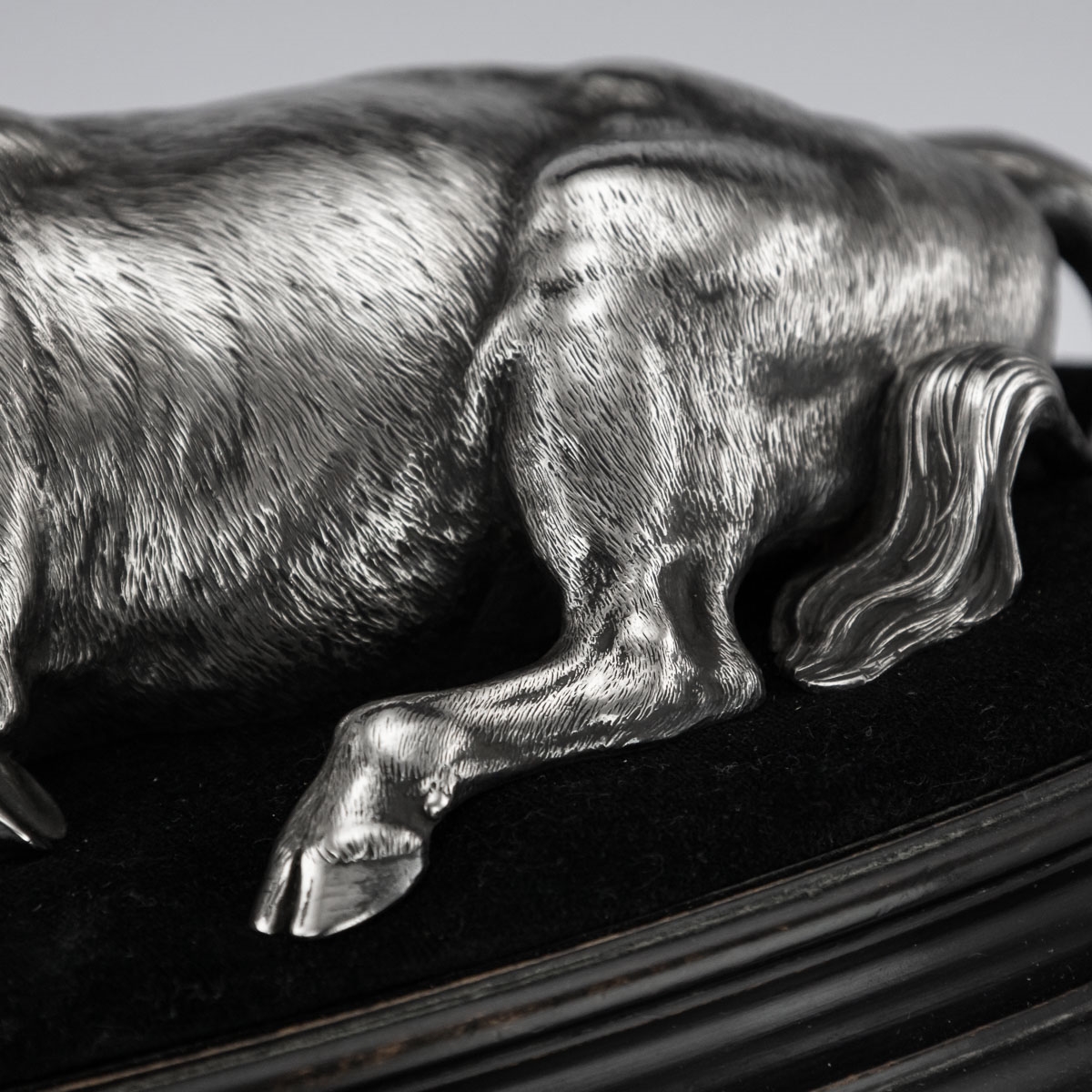 Pierre Louis Rouillard | A 19TH CENTURY SILVER MODEL OF A BULL (1860 ...