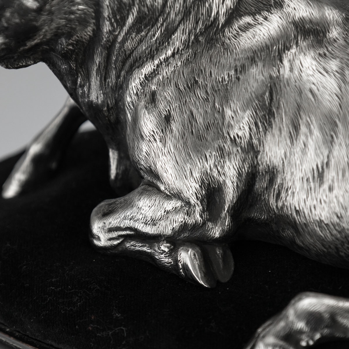 Pierre Louis Rouillard | A 19TH CENTURY SILVER MODEL OF A BULL (1860 ...