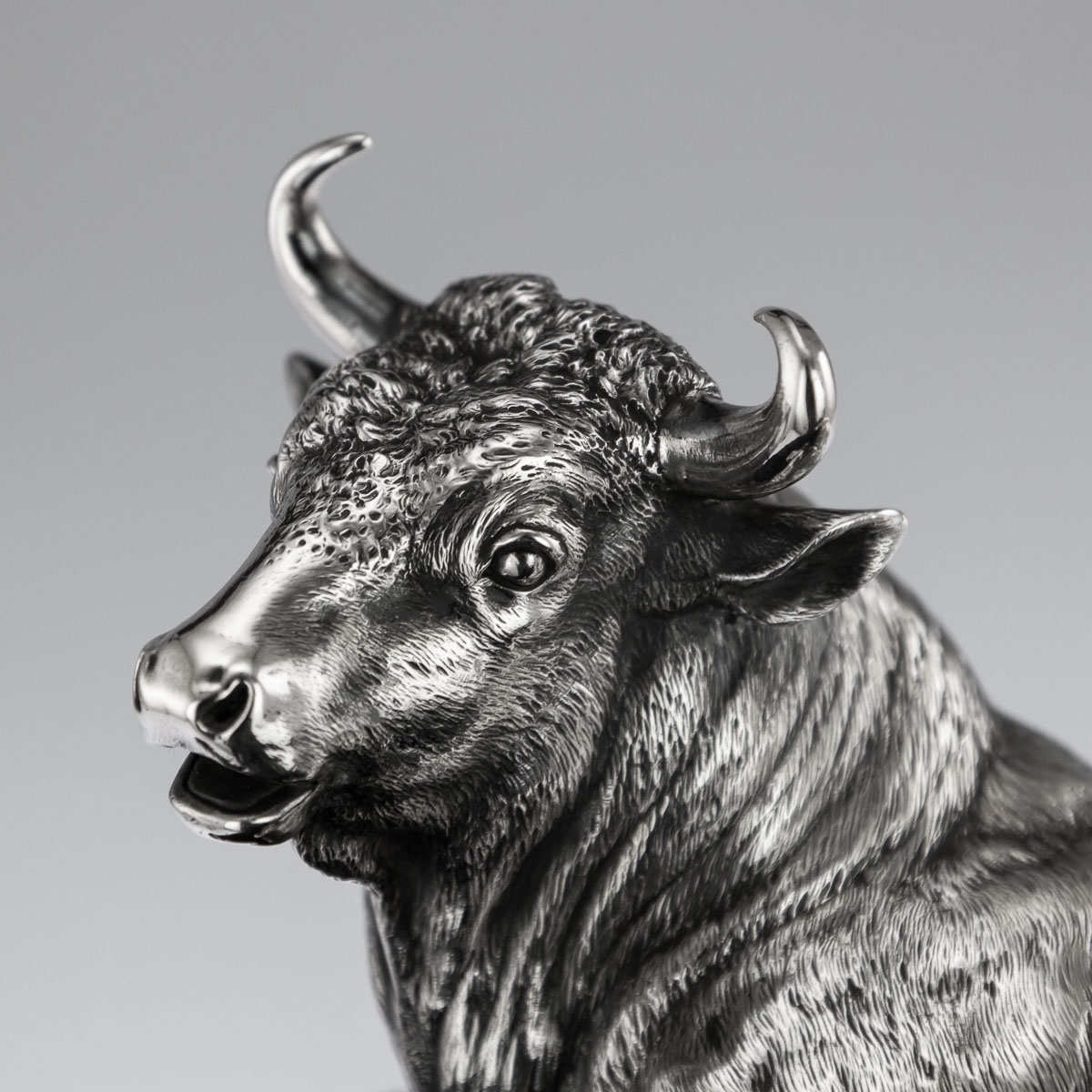 Pierre Louis Rouillard | A 19TH CENTURY SILVER MODEL OF A BULL (1860 ...