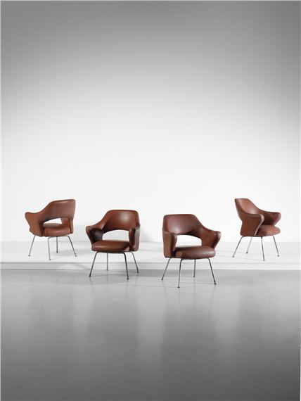Rima Four P 16 chairs with armrests, Padua 1950s - Gastone Rinaldi