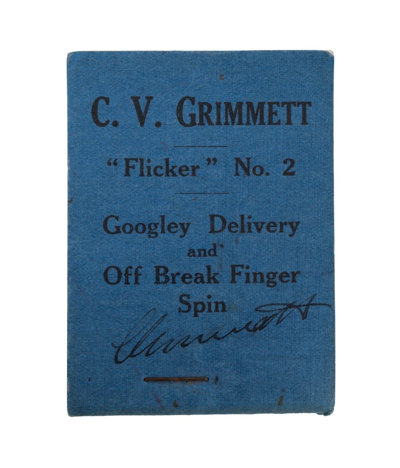 Chirs Grimmett | Flicker Book No.2 Googley Delivery and Off Break ...