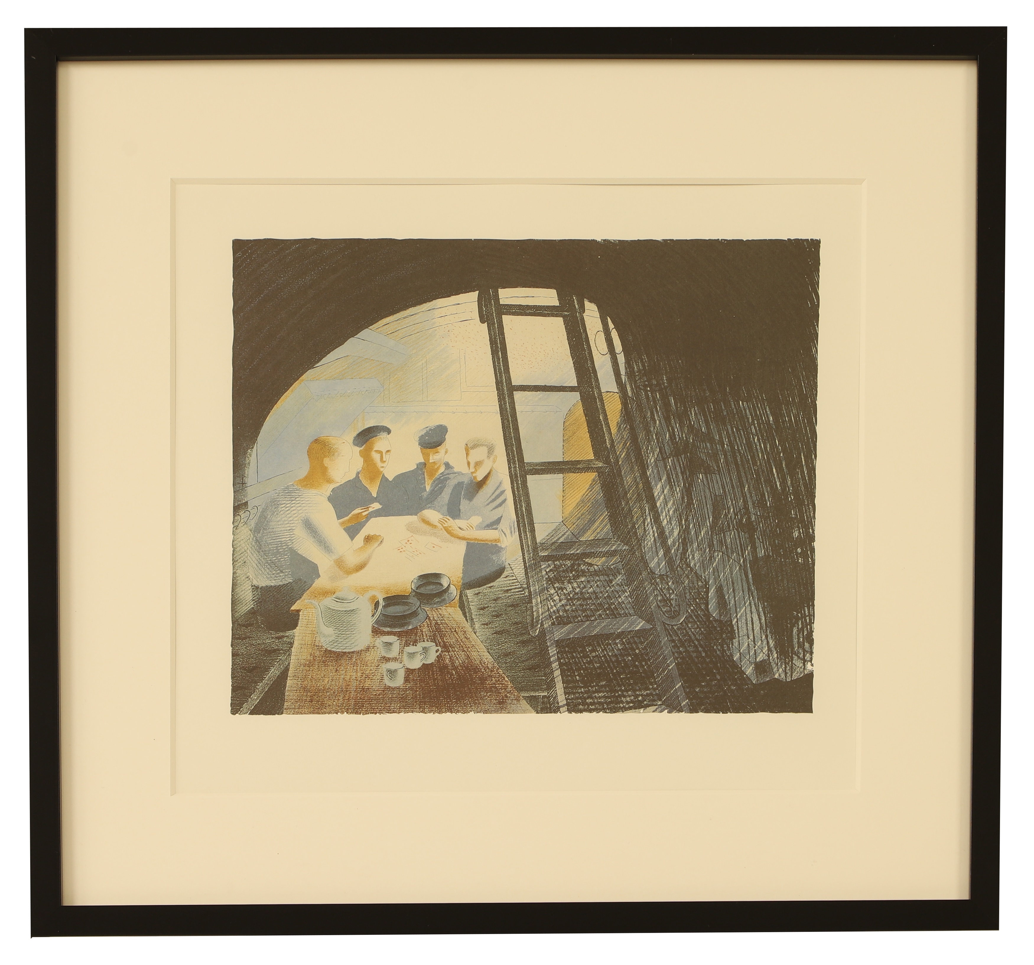 Eric Ravilious | The Ward Room II, from 'Submarine Dream (1996) | MutualArt