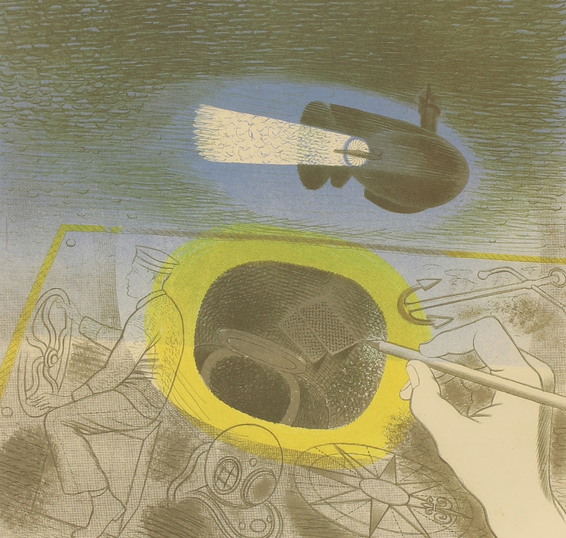 Eric Ravilious | Submarine sketches, from 'Submarine Dream (1996 ...