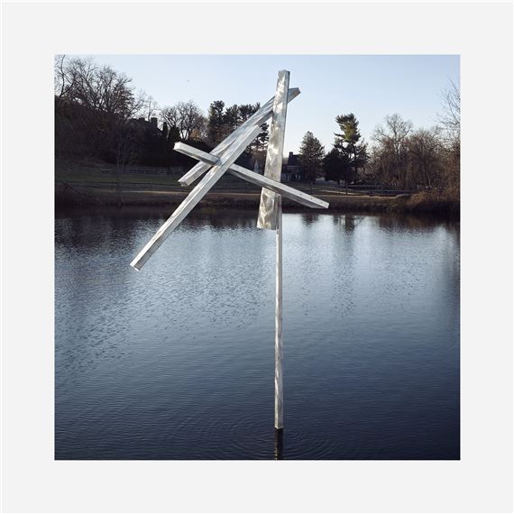 George Rickey | Four Trapezoids as Two Rectangles III (1986) | MutualArt