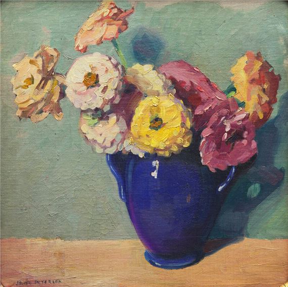 Still Life with Dahlias - Jane Peterson