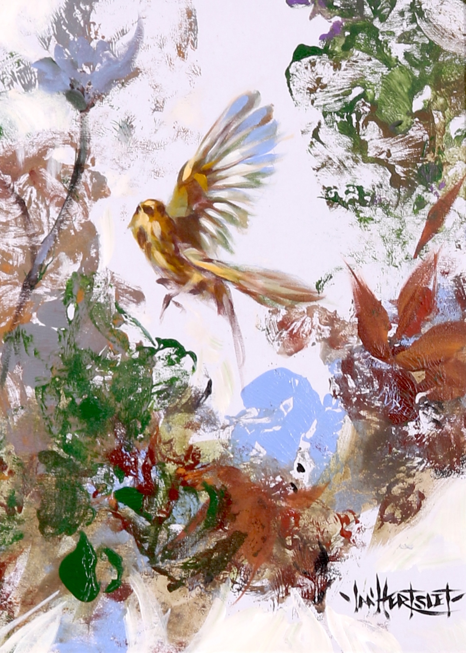 Ian Hertslet | FLUTTERING BIRD | MutualArt