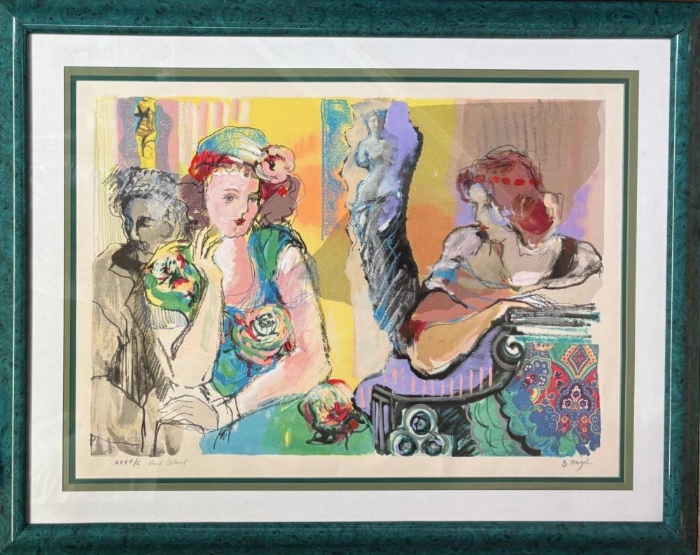 Batia Magal | Hand colored limited edition lithograph on paper | MutualArt