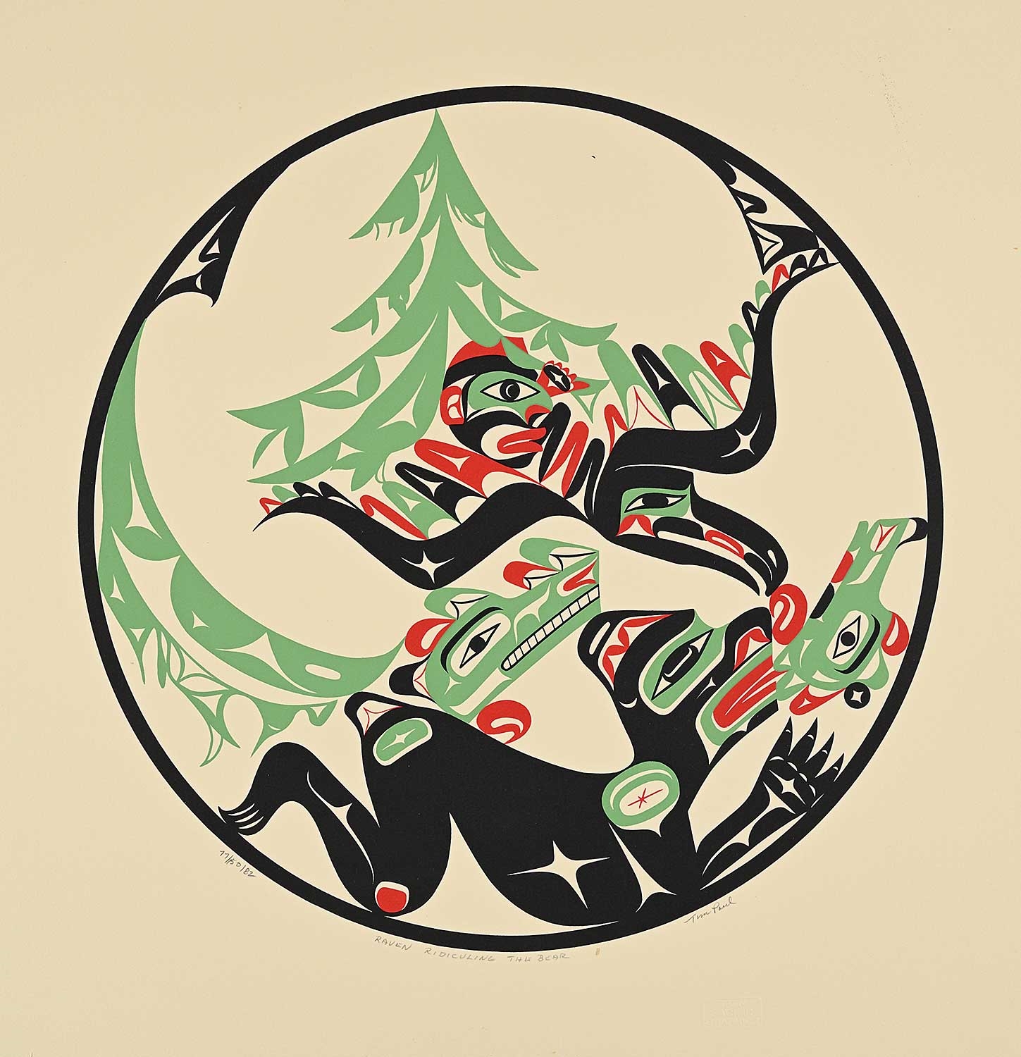 Tim Paul | Raven Ridiculing the Bear (1981) | MutualArt