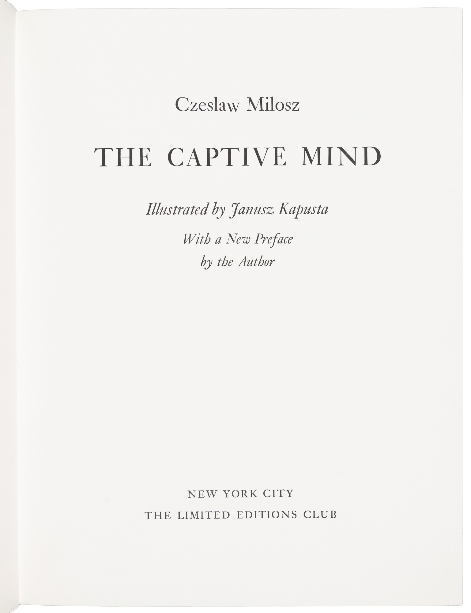 Janusz Kapusta | The Captive Mind (1983) | MutualArt