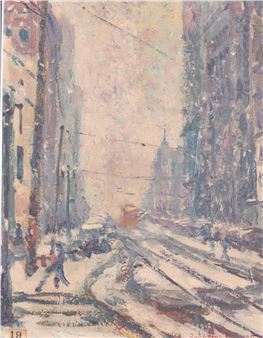 Snow Storm - Augustus William‏ Dunbier