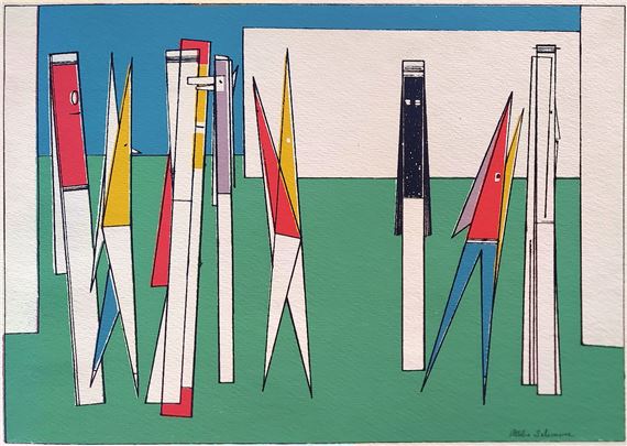 Attilio Salemme | One Against Many (1946) | MutualArt