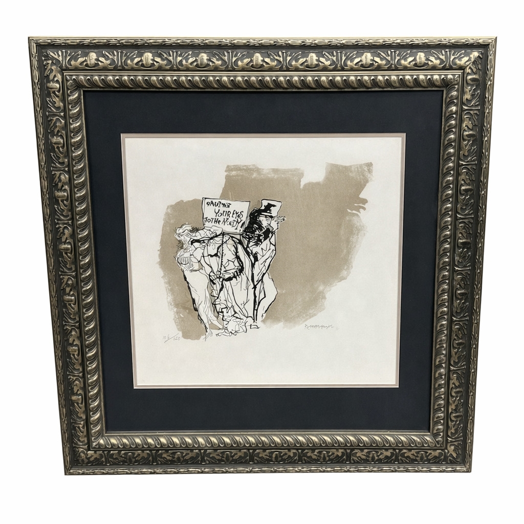 Abraham Rattner | Shut Not Your Eyes to the Needy (1971) | MutualArt