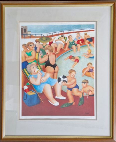 Beryl Cook | Bathing Pool | MutualArt