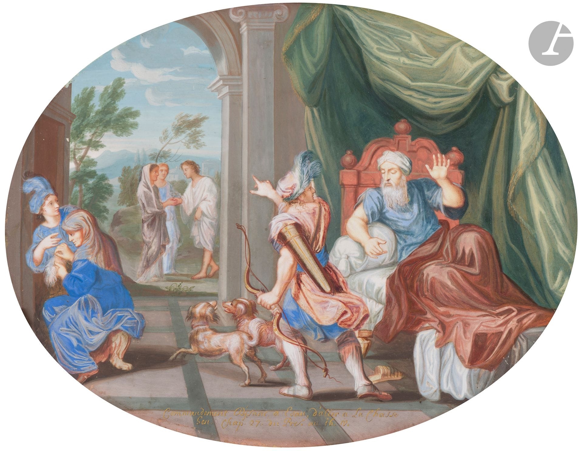 Jean Joubert | Isaac's command to Esau to go hunting | MutualArt