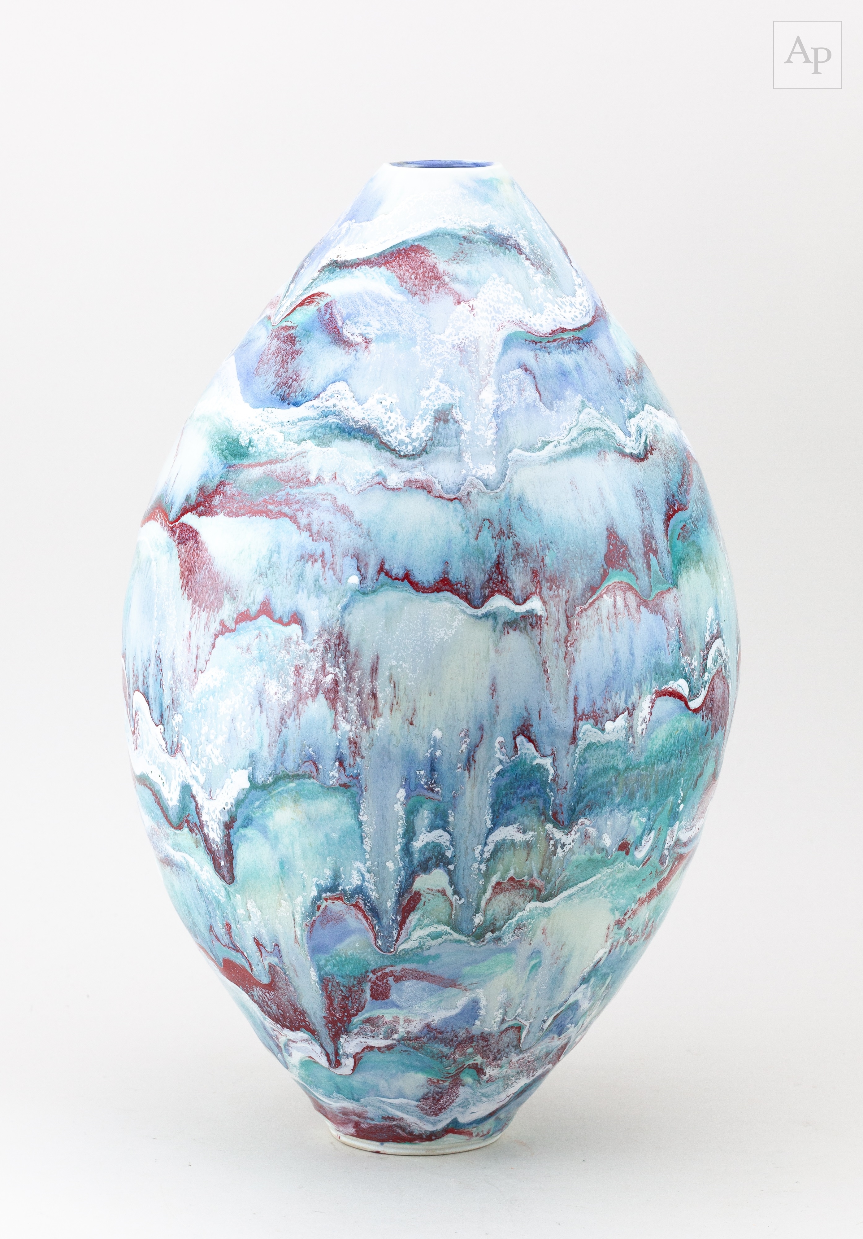 Roger Cockram | Chittlehampton Pottery; a tall porcelain vessel | MutualArt