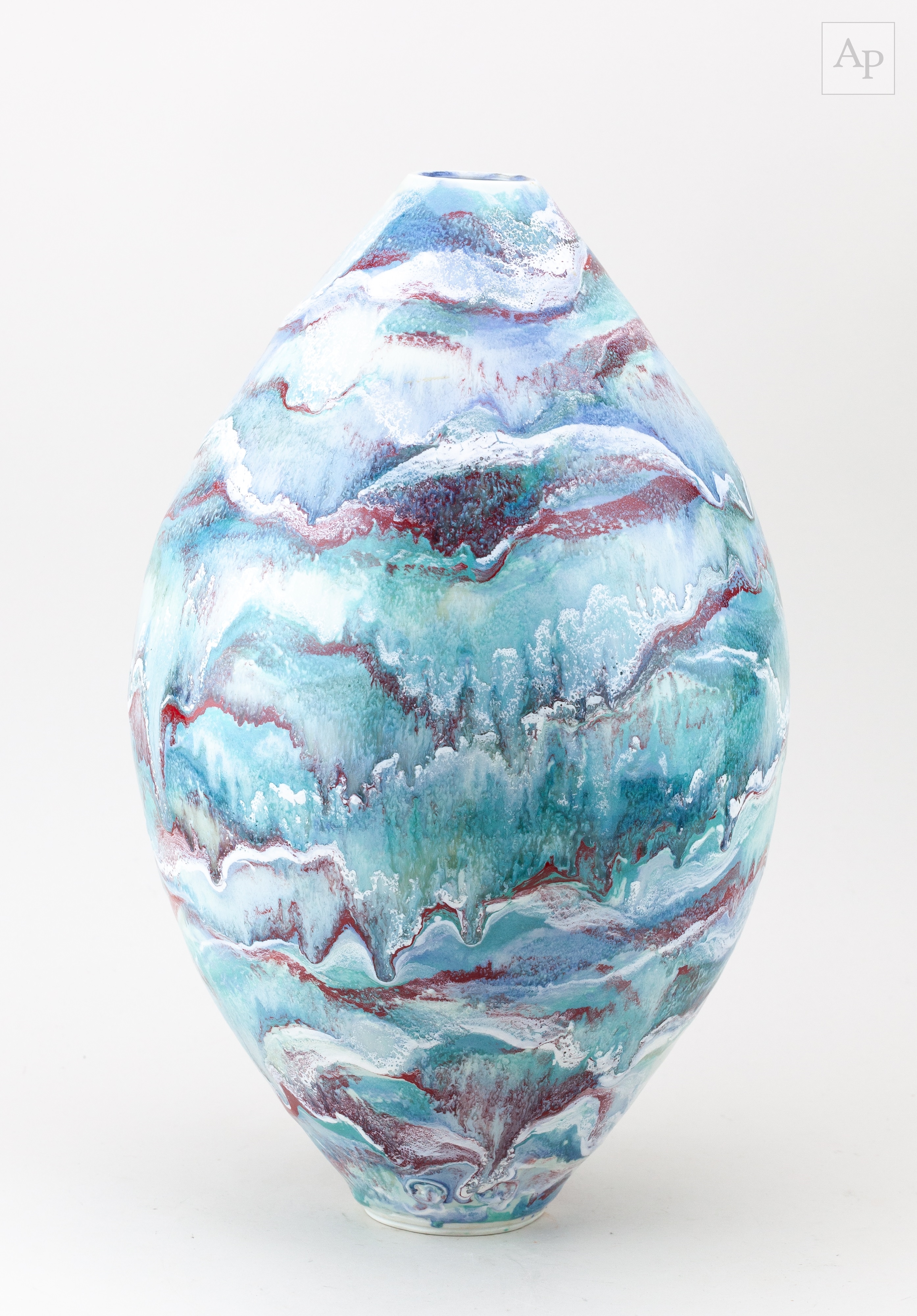 Roger Cockram | Chittlehampton Pottery; a tall porcelain vessel | MutualArt