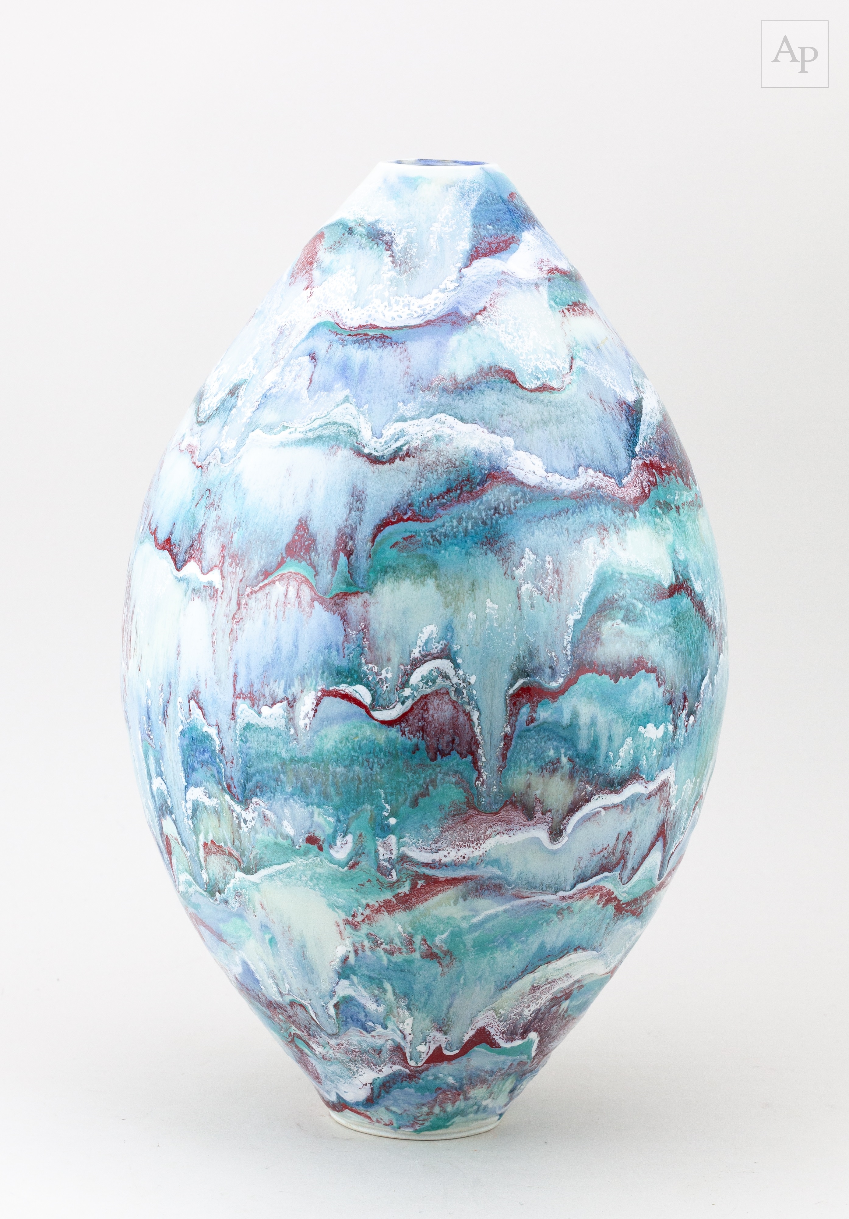 Roger Cockram | Chittlehampton Pottery; a tall porcelain vessel | MutualArt