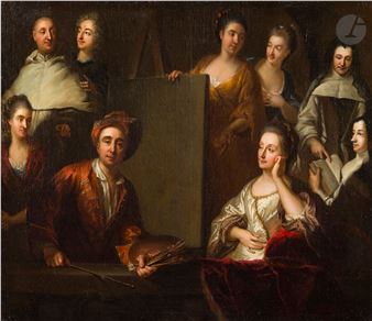 Self-portrait with the artist's family