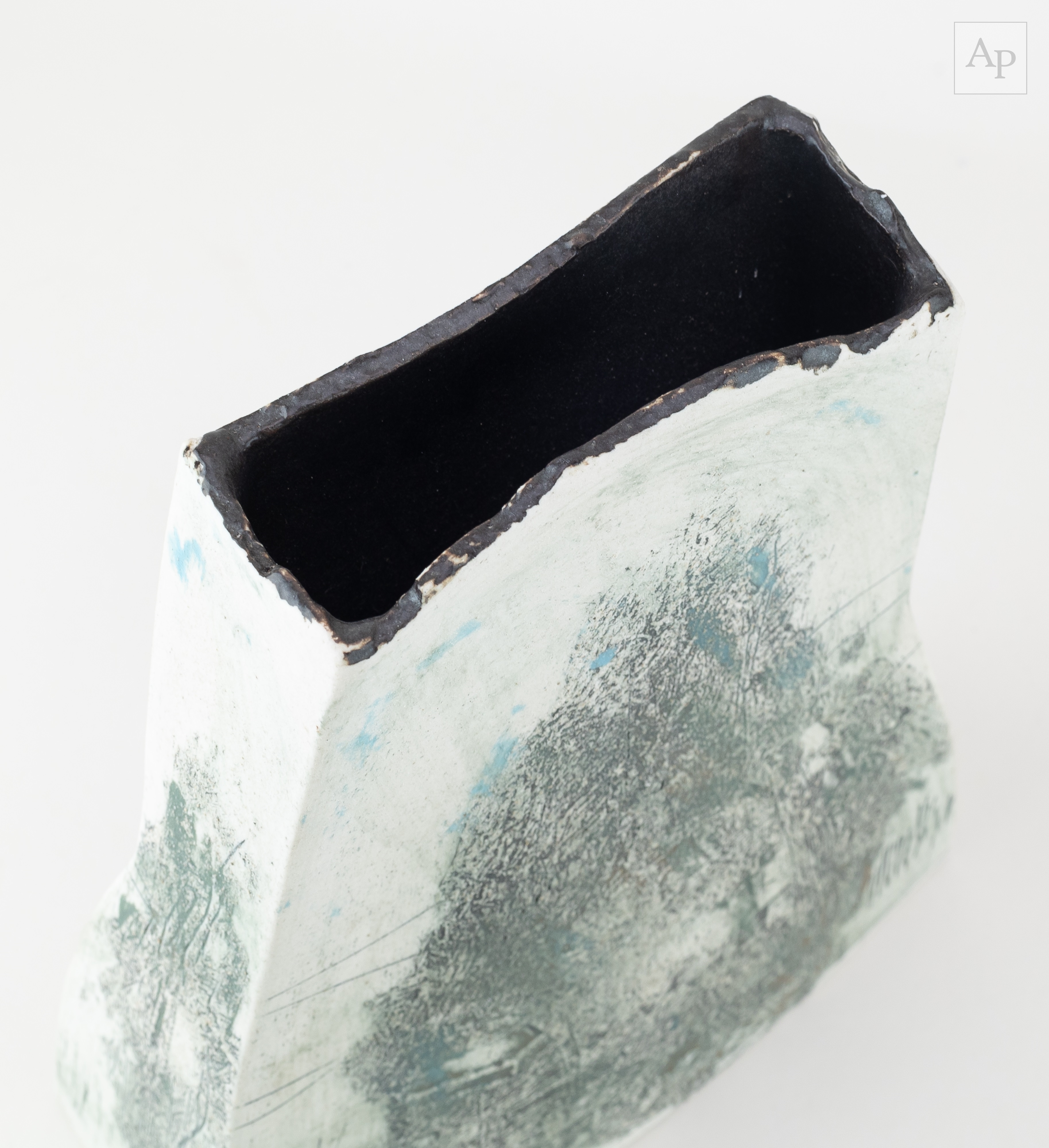 Peter Clough | a grogged porcelain box decorated with a moorland ...