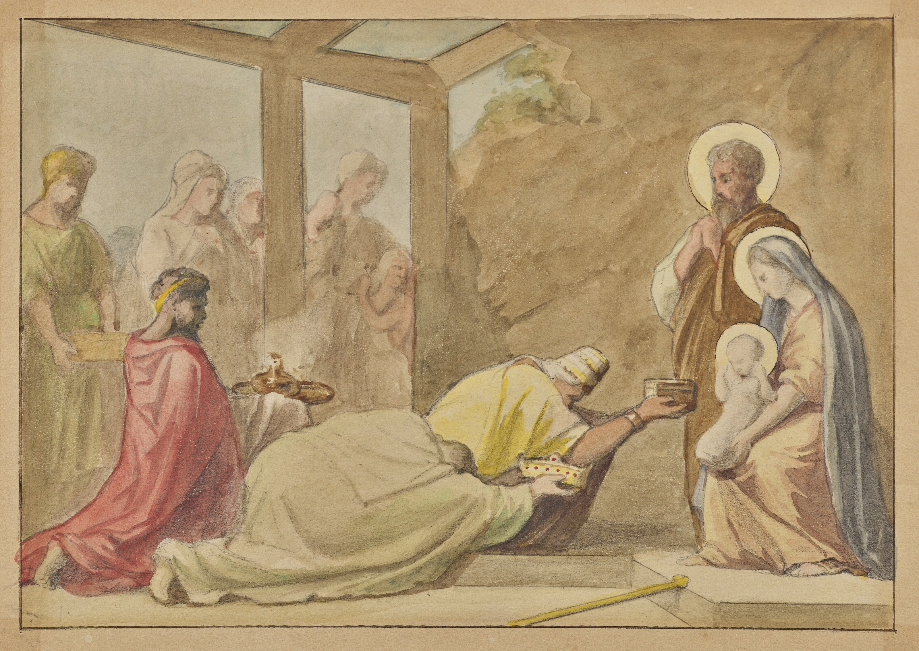 Paul Hippolyte Flandrin | L'Adoration des Rois Mages (1839 - 1863 ...
