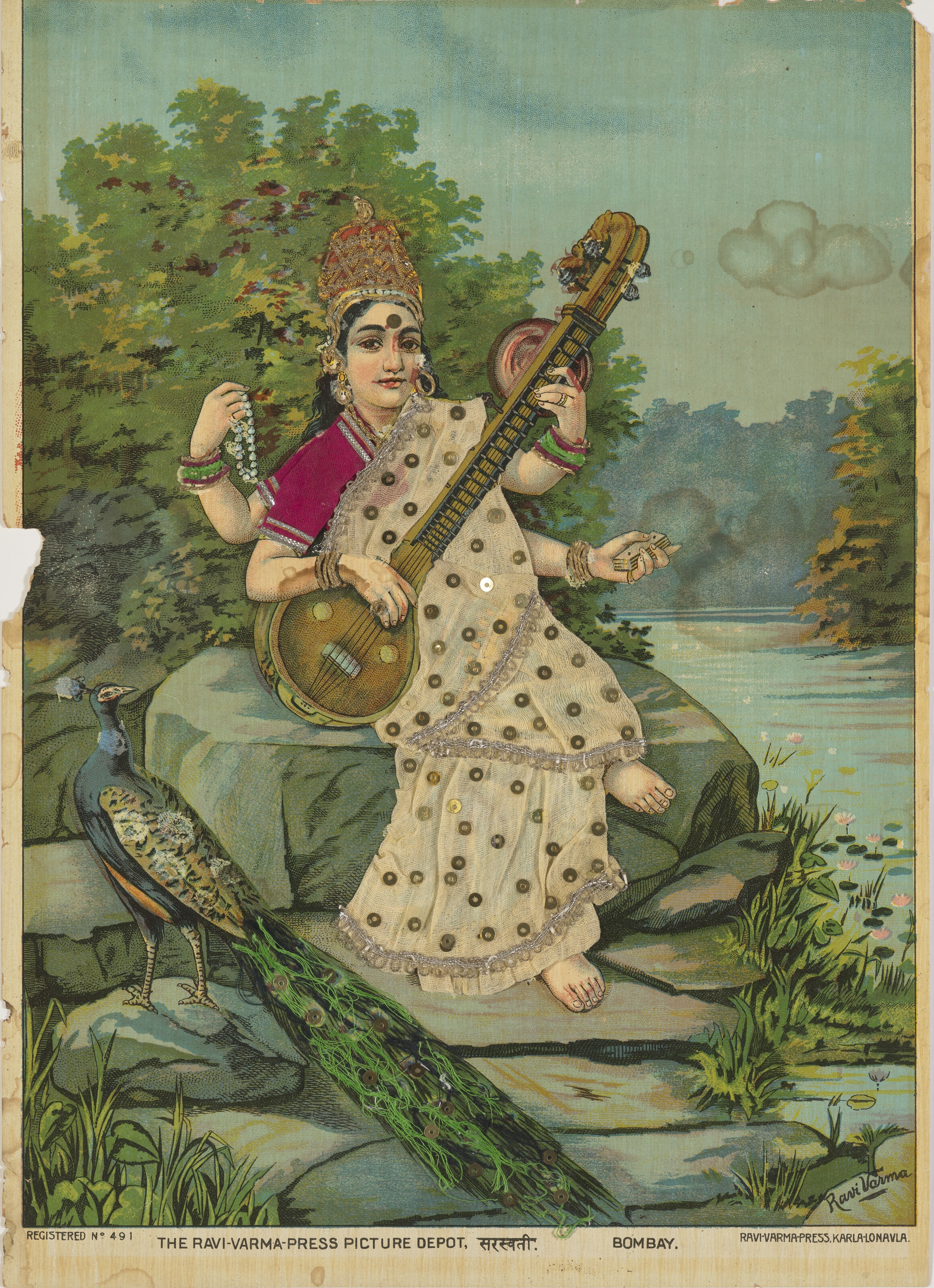 Raja Ravi Varma | A COLLECTION OF FOUR RAJA RAVI VARMA POSTERS (Early ...