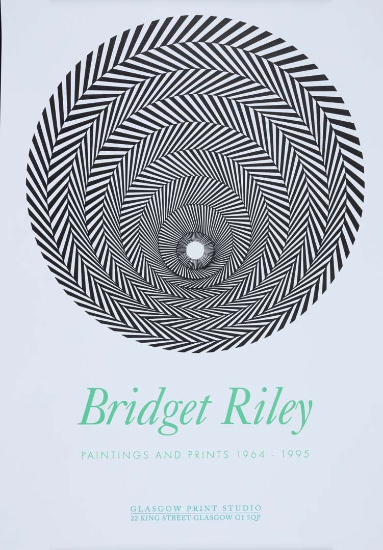 Bridget Riley | GLASGOW PRINT STUDIO EXHIBITION POSTER (1995) | MutualArt