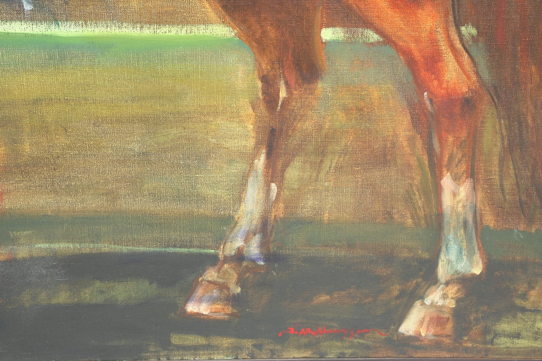 Bo Åke Adamsson | Ryttarporträtt, adelsman på häst | MutualArt