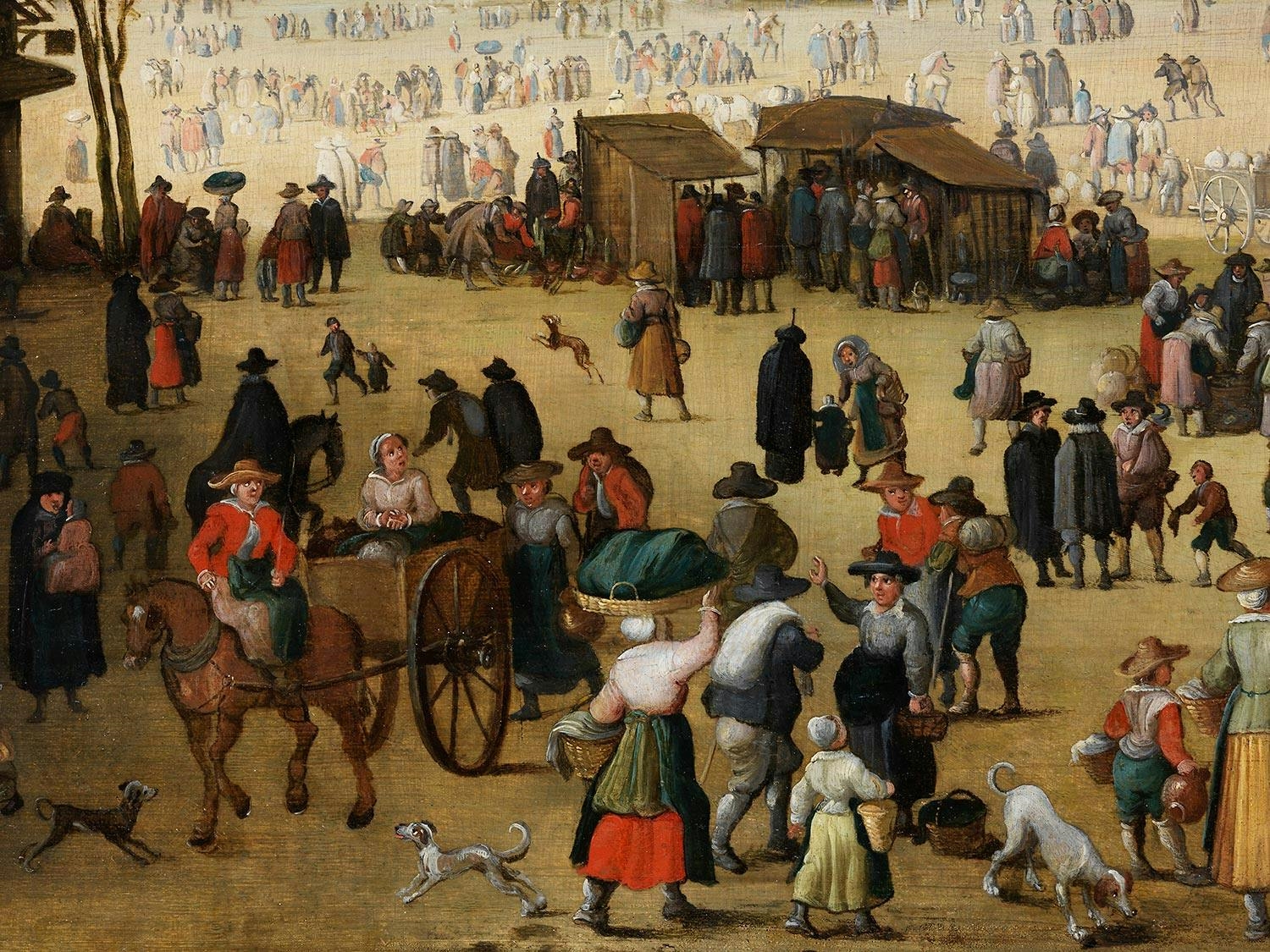 Philippe de Momper | THE MARKET SQUARE OF LIER WITH CANAL | MutualArt
