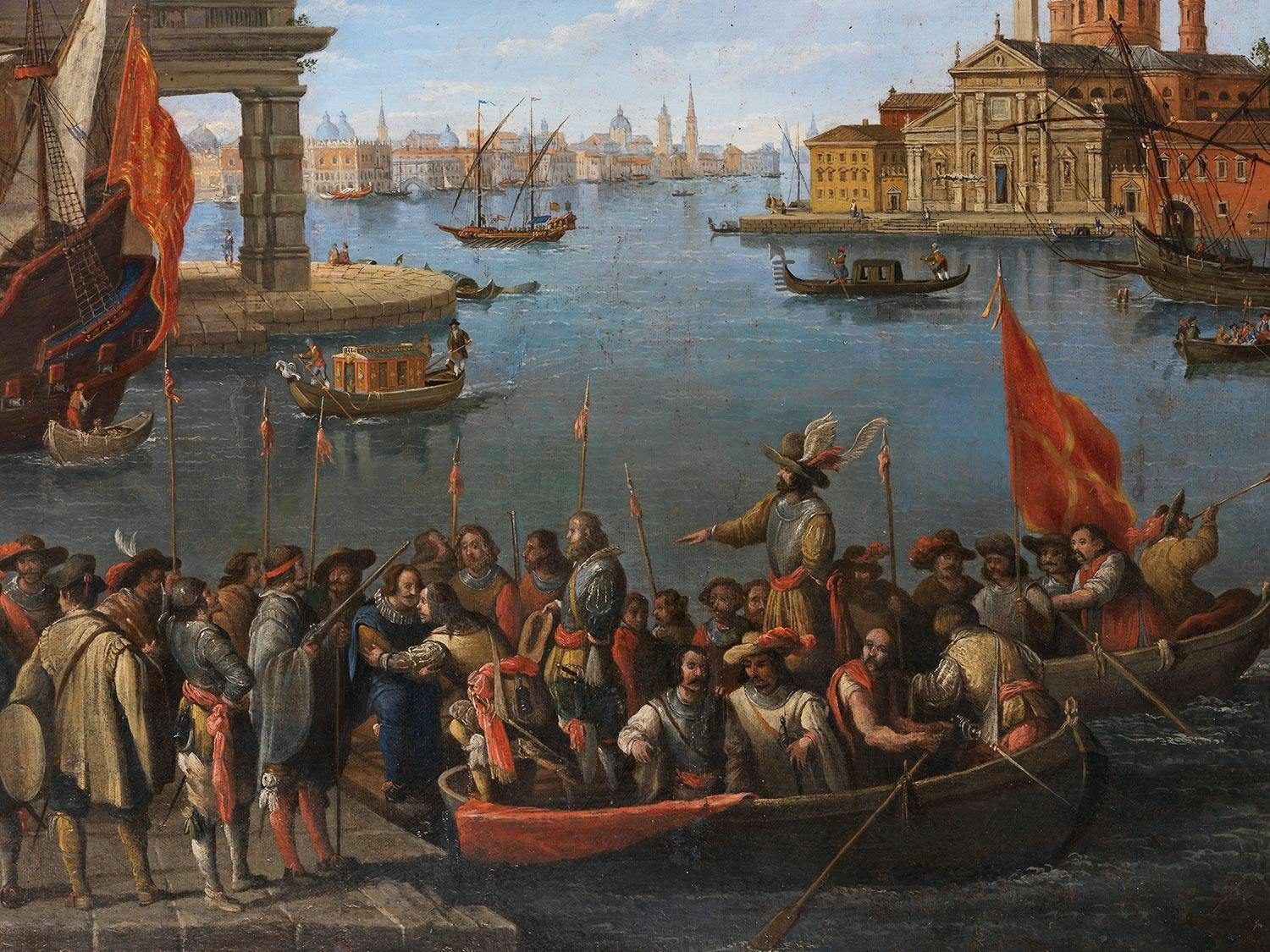 Giuseppe Ponga | VENICE VEDUTA WITH THE PUNTA DELLA DOGANA AND SAN ...