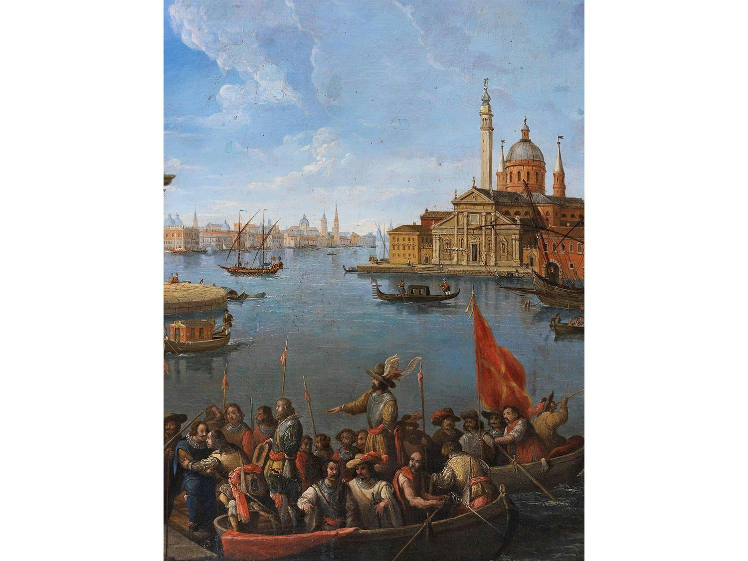 Giuseppe Ponga | VENICE VEDUTA WITH THE PUNTA DELLA DOGANA AND SAN ...