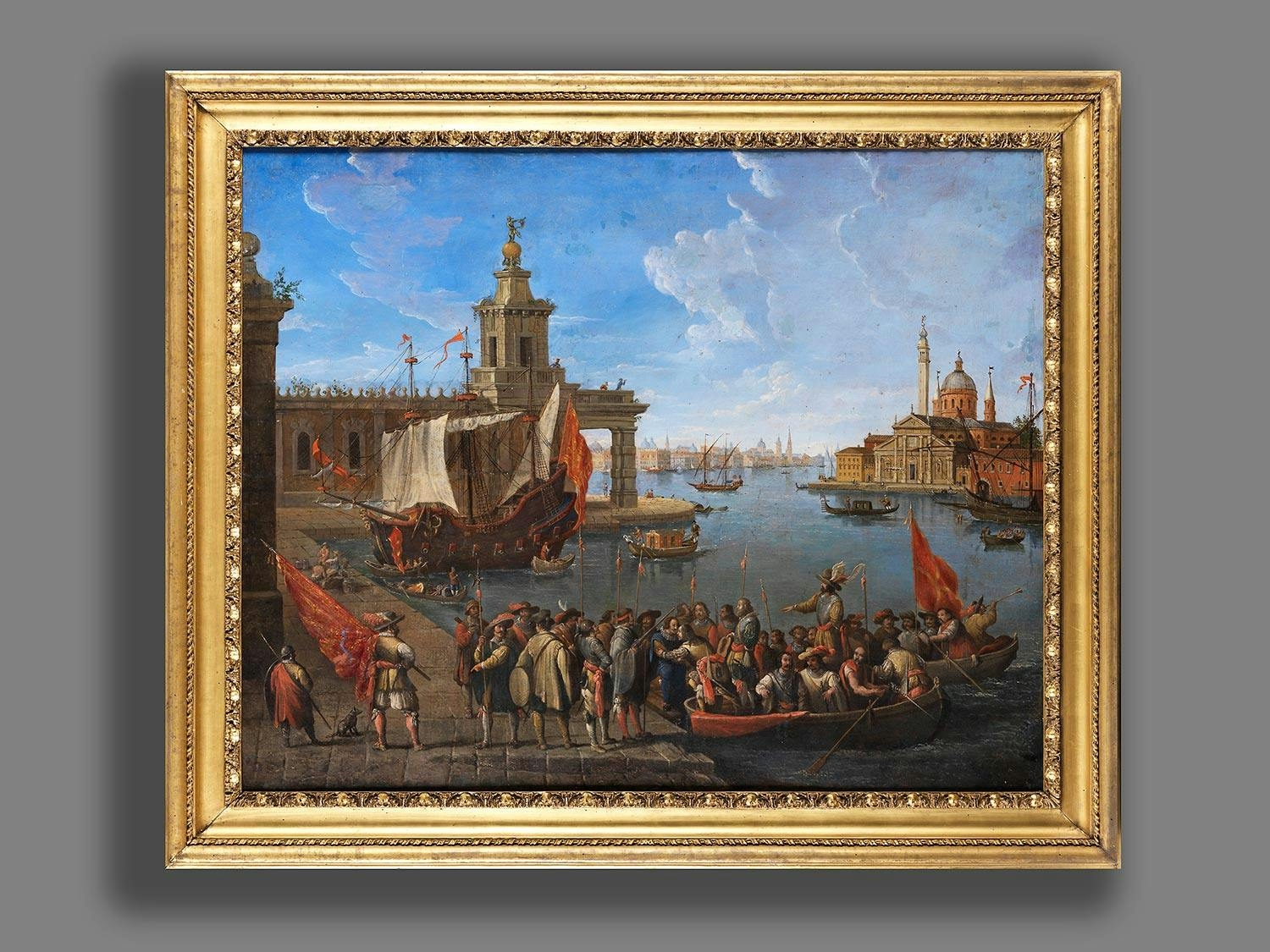 Giuseppe Ponga | VENICE VEDUTA WITH THE PUNTA DELLA DOGANA AND SAN ...