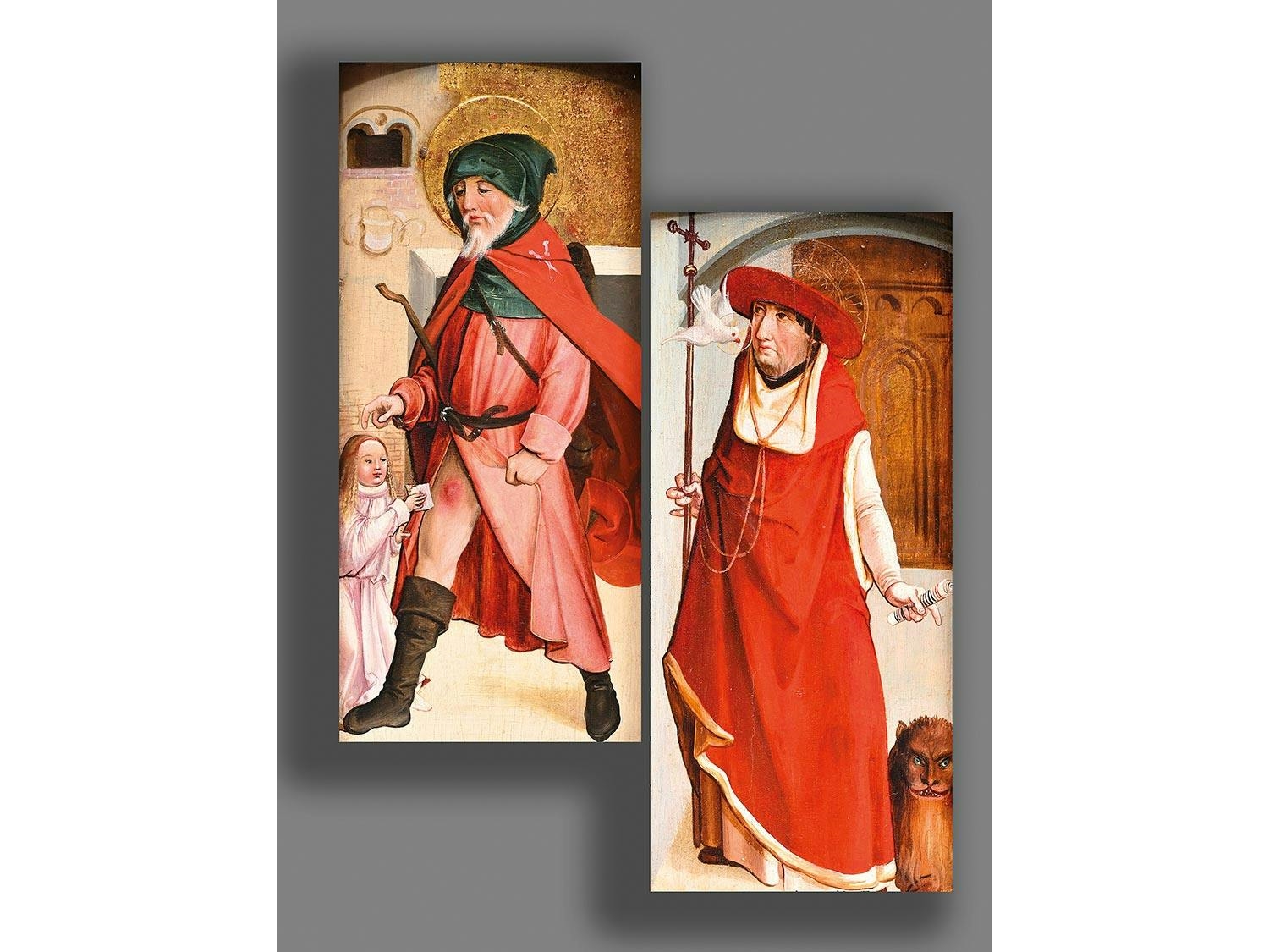 Austrian School, 15th century | HEILIGER HIERONYMUS UND HEILIGER ROCHUS ...