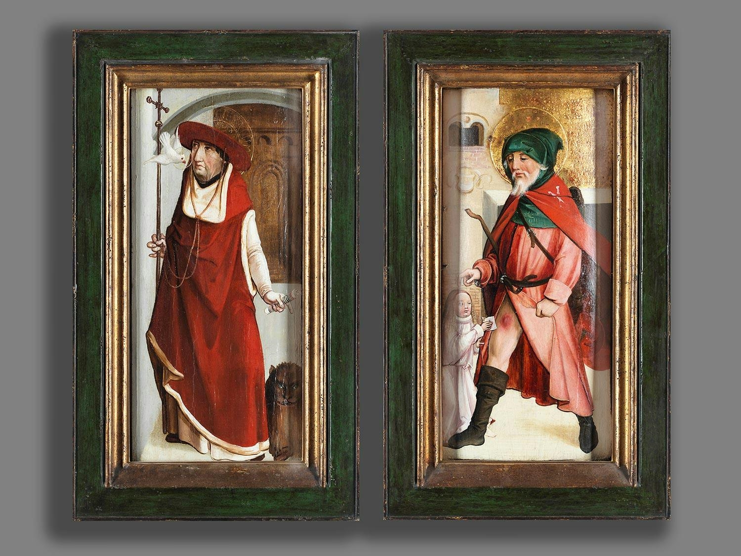 Austrian School, 15th century | HEILIGER HIERONYMUS UND HEILIGER ROCHUS ...