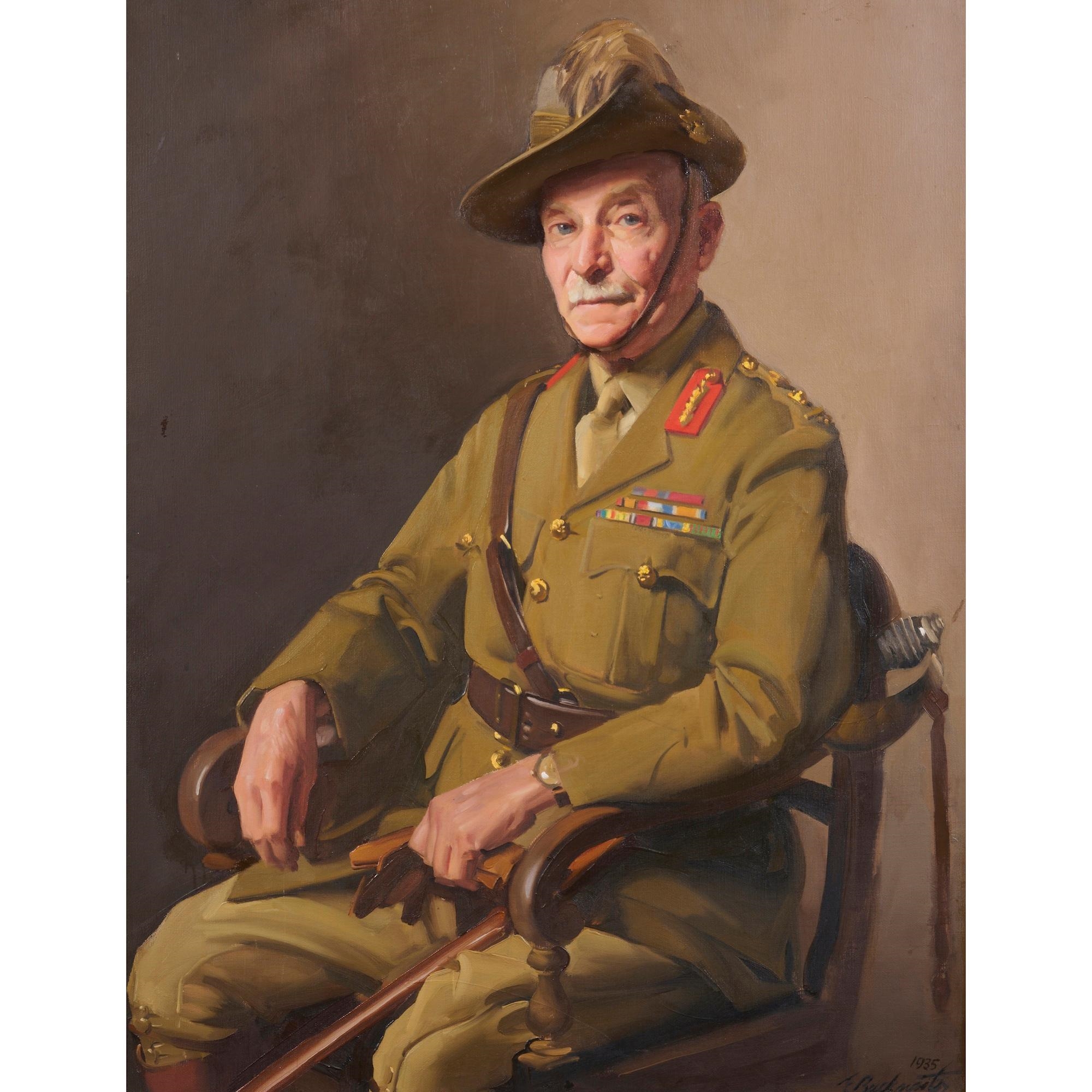 Ernest Buckmaster | A portrait of General Sir Henry Chauvel, GCMG, KCB ...