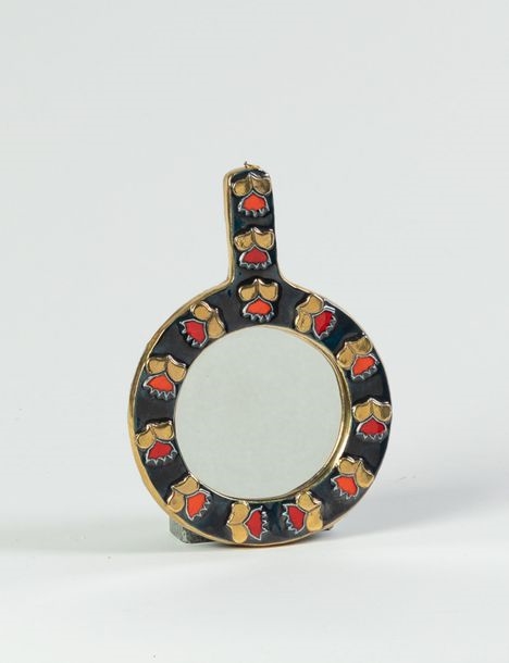 Mithé Espelt | Work from the 1970s Hand face Black and gold glazed ...