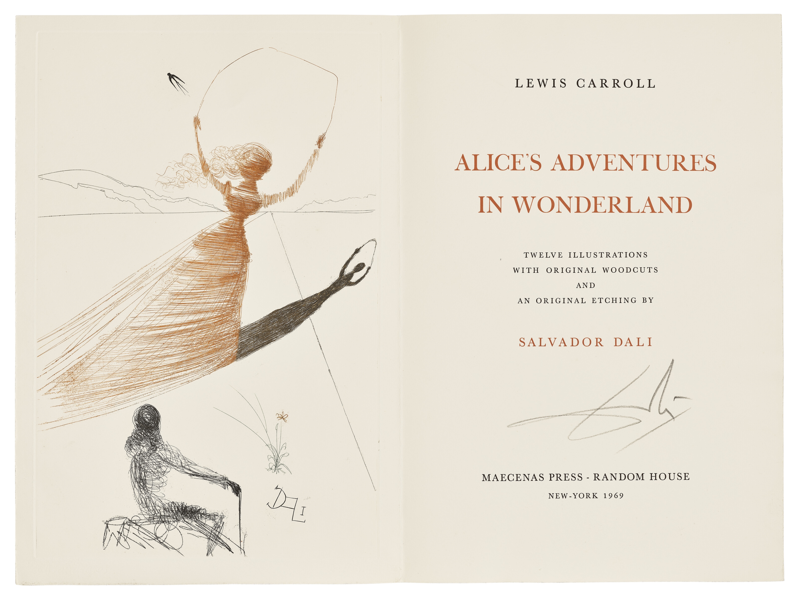 Salvador Dalí | Lewis Carroll, Alice's Adventures in Wonderland (1969 ...
