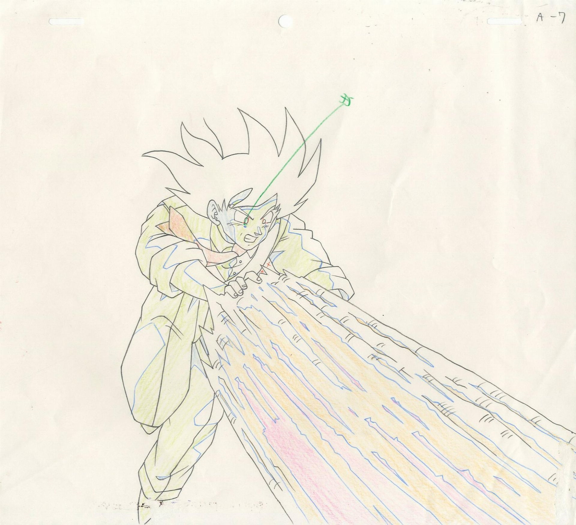 Akira Toriyama | Son Goku Beautiful original dôga in graphite and ...