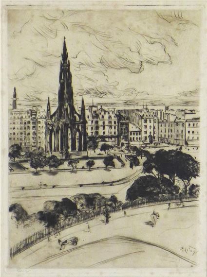 PRINCES STREET FROM THE MOUND - Frank Laing