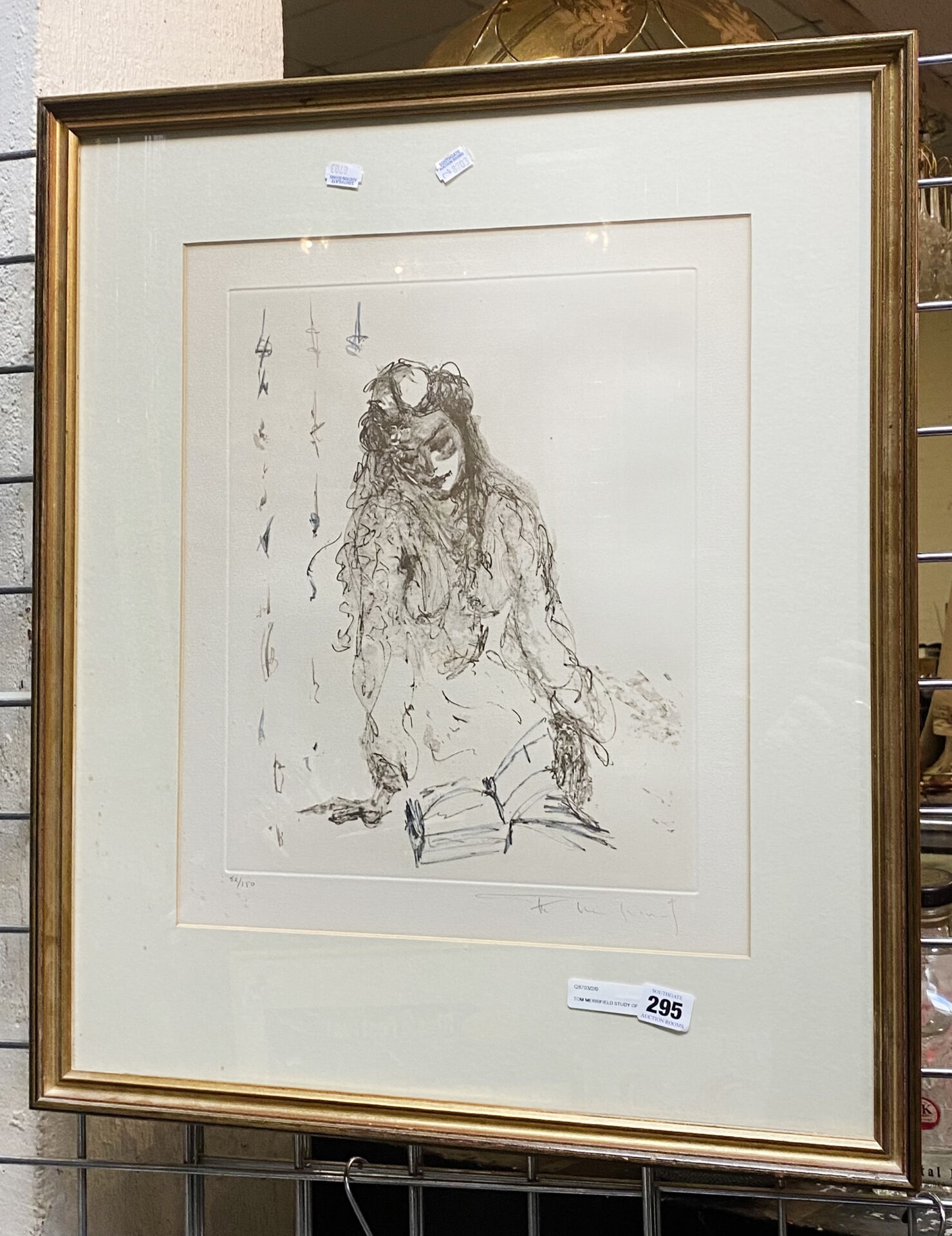 Tom Merrifield | STUDY OF A YOUNG GIRL READING LIMITED EDITION PRINT ...