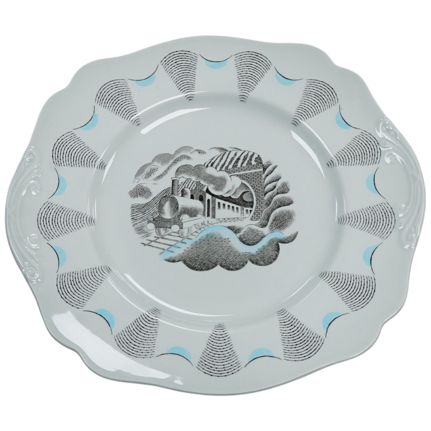 Eric Ravilious | Travel series plate with shaped rim | MutualArt