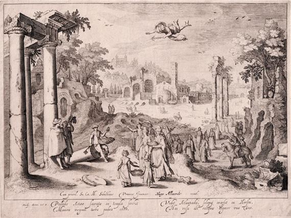 Jacob Matham | Mercury falling in love for Herse (1604 - 1608) | MutualArt