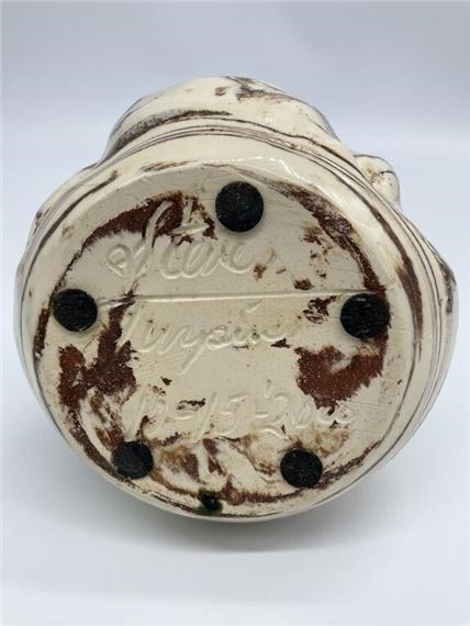 Steve Turpin | Folk Art Pottery Face Jug | MutualArt