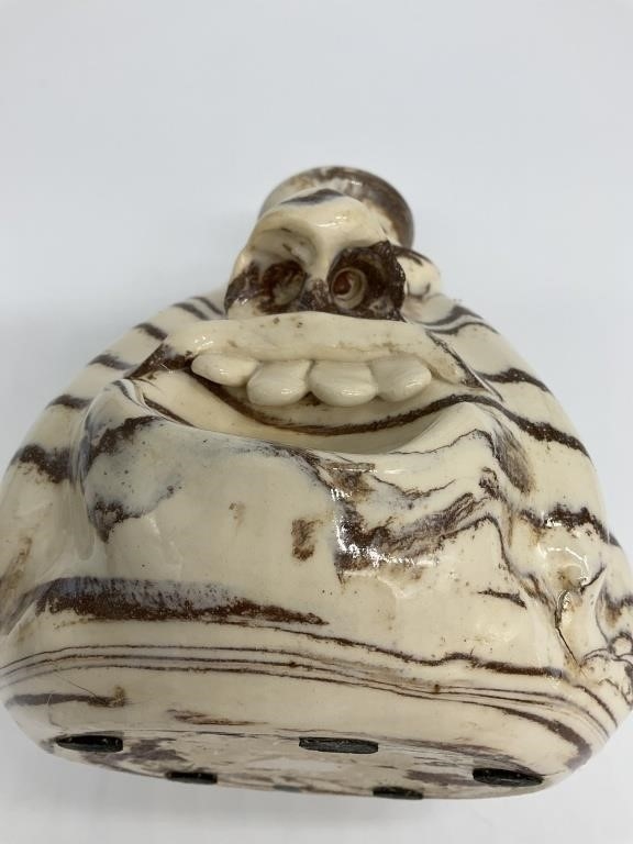 Steve Turpin | Folk Art Pottery Face Jug | MutualArt