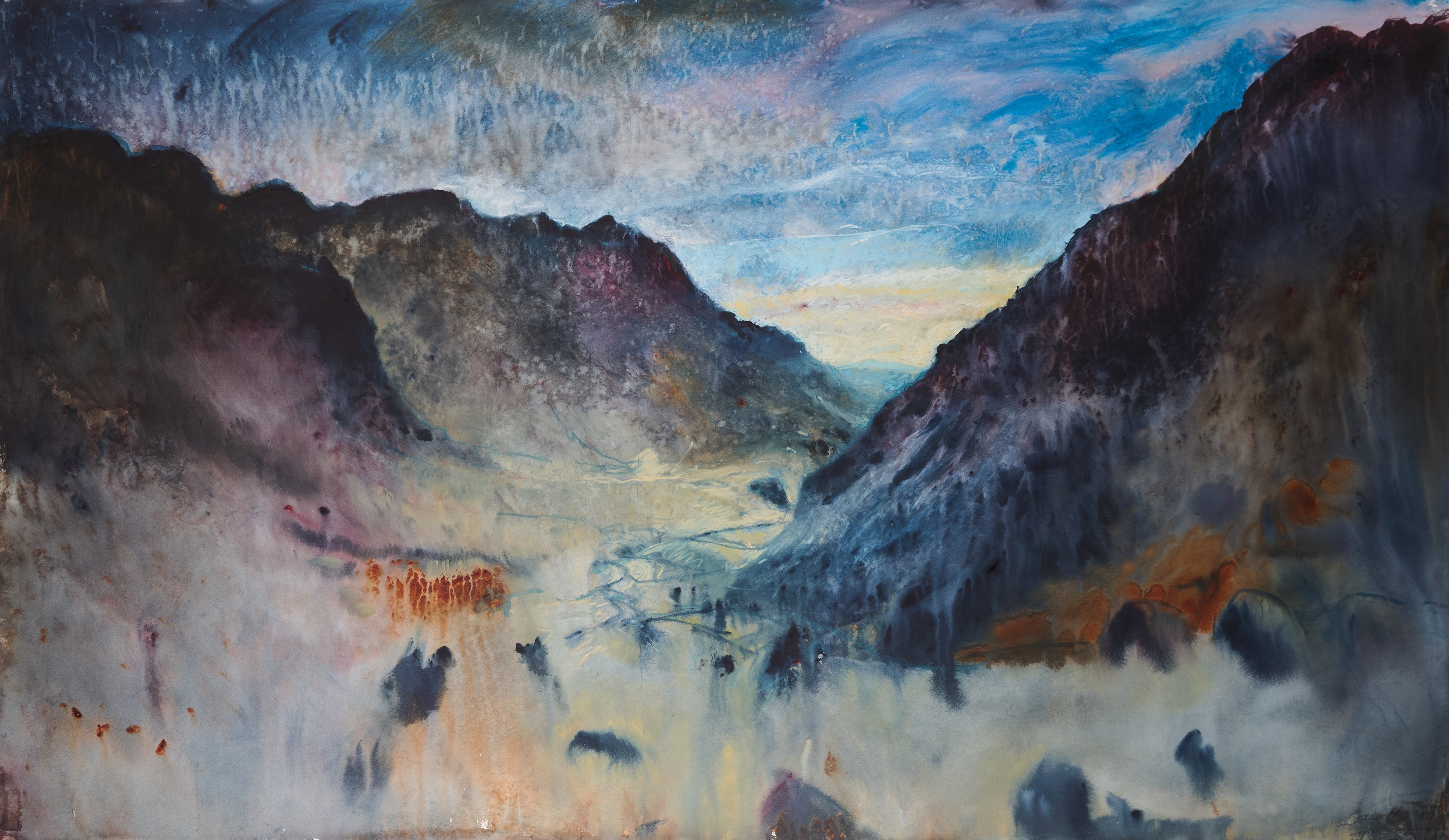 Len Tabner | LOOKING DOWN LLANBERIS PASS FROM PEN-Y-PASS (2006) | MutualArt